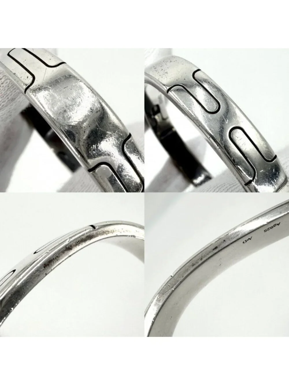 Hermes Bangle Bracelet Silver